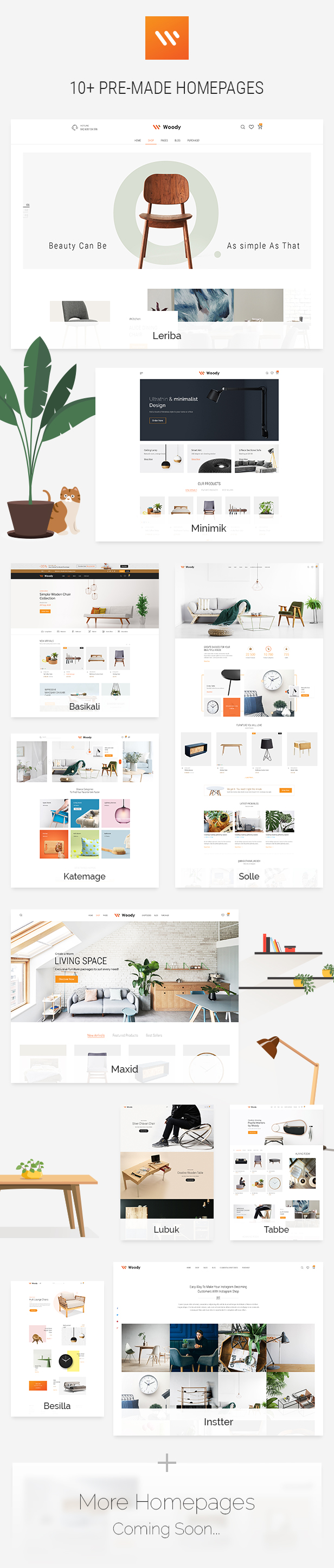 Woody - Furniture WooCommerce WordPress Theme - 1